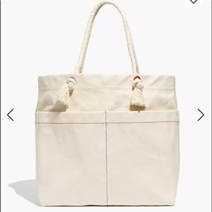 Madewell canvas transport tote, NWT